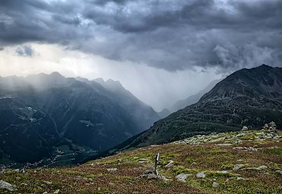 Gewitterstimmung in den Ötztaler Alpen