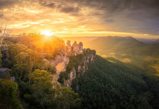 Die Three Sisters in der Great Dividing Range