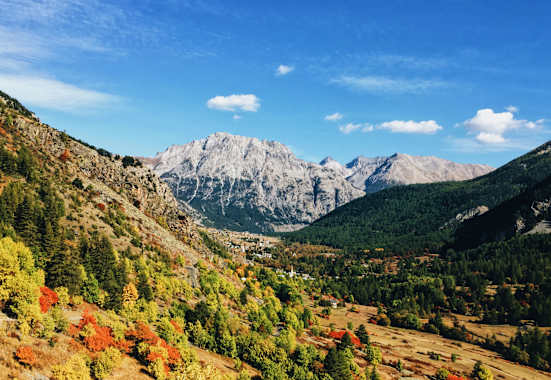 Alpenüberquerung: Französische Alpen im Herbst