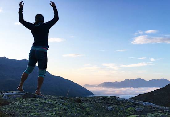 Alpenüberquerung: Ana Zirner in der Ortler-Gruppe in Südtirol