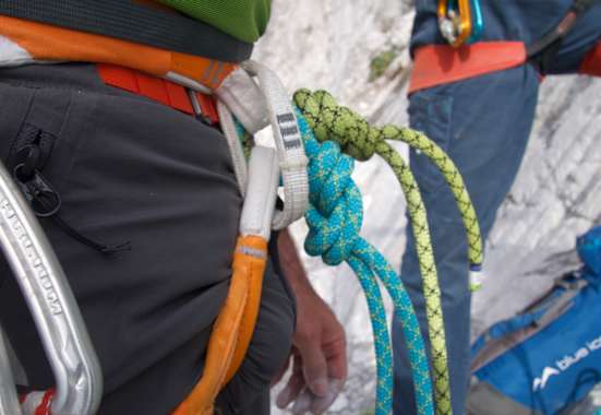 Beim Anseilen ist der klassische Achter immer die richtige Wahl.