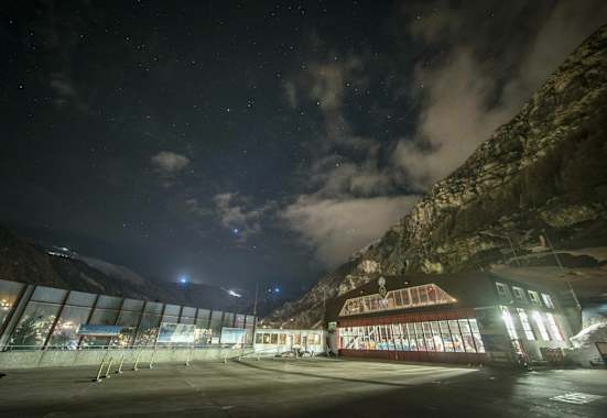 Gerolds Arbeitsplatz in Zermatt