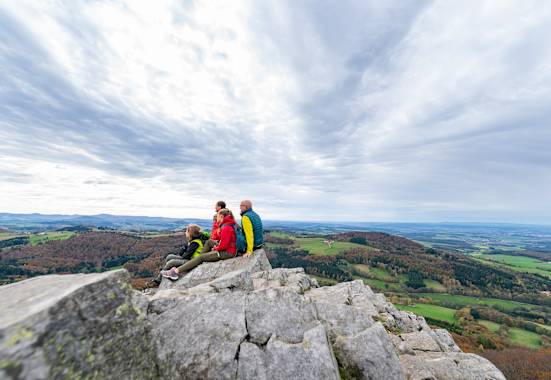 Ausblick von der Milseburg am Hochrhöner