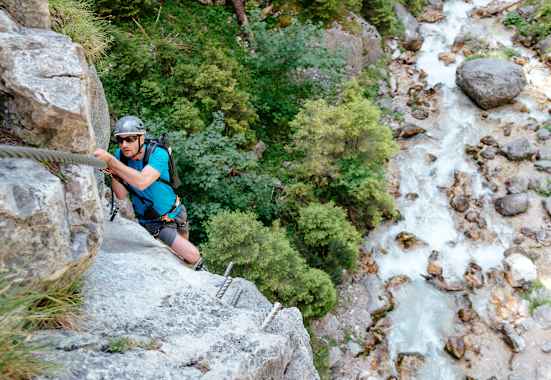 Bergwelten mein erster Klettersteig Ramsau am Dachstein