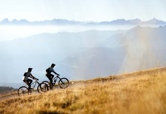 Mountainbiker finden in Graubünden anspruchsvolles Terrain und eine fast endlose Auswahl an Trails.