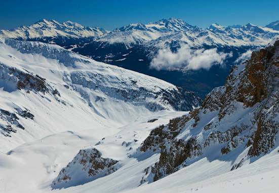 Winterlandschaft bei Leukerbad im Kanton Wallis
