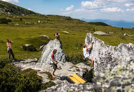 Vier Freunde auf der Koralpe