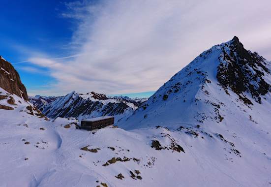 Capanna Cristallina in der Schweiz