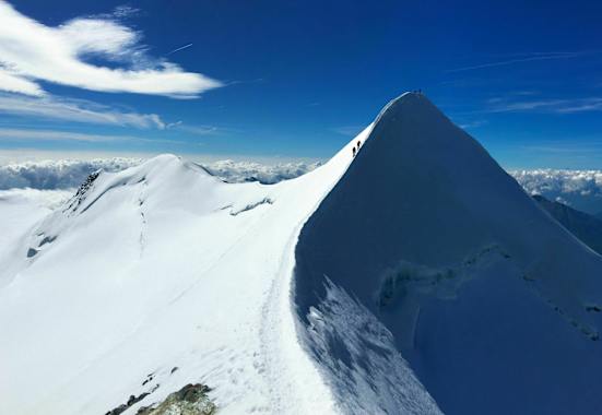 Nordansicht des Castors in den Walliser Alpen mit dem Felikhorn