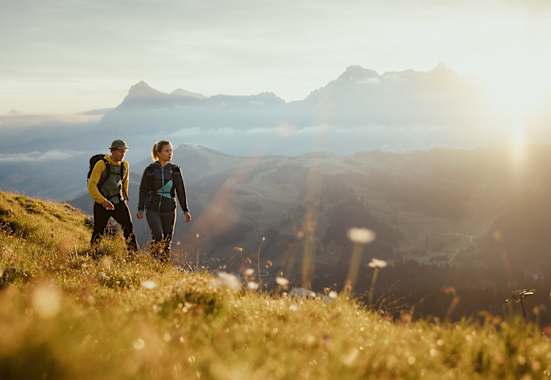 Alta Badia, Sonnenuntergang, Wanderung