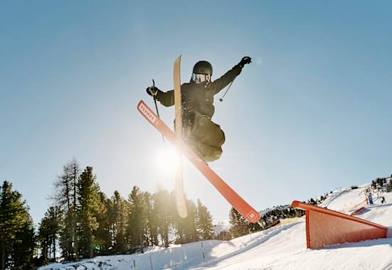 Im Snowpark am Kreischberg können sich Freestyler austoben.
