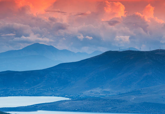 Parnass: Golf von Korinth in Griechenland