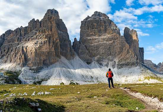 Die Drei Zinnen von Süden aus betrachtet