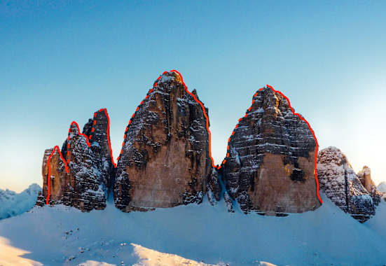 1. Drei Zinnen Traverse Winterbegehung