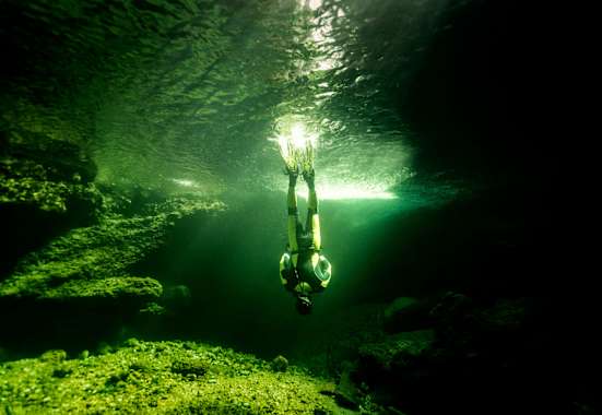 Flusstauchen in der Traun