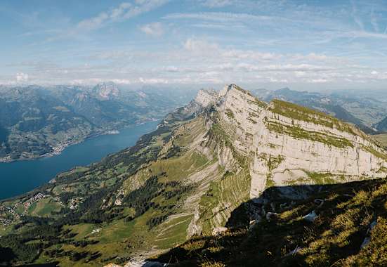 Der Walensee in der Nähe von Zürich.