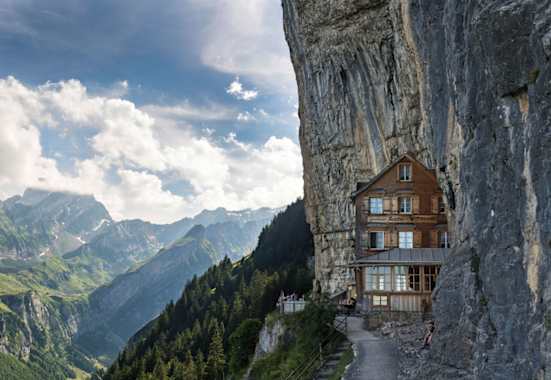 Gasthaus Aescher beim Wildkirchli unterhalb der Ebenalp