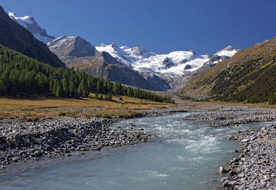 Blick ins Val Roseg (Pontresina)