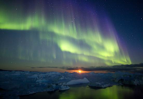 Polarlichter in Grönland