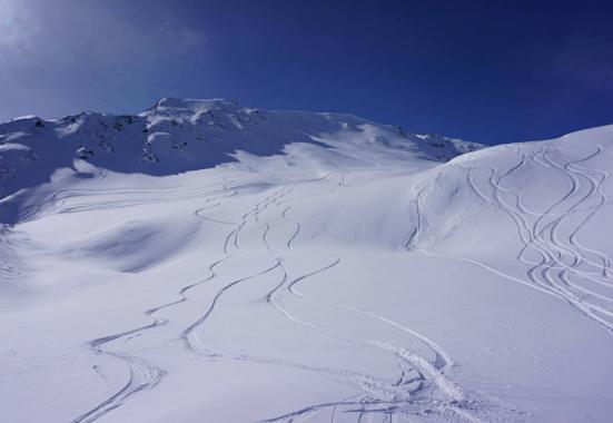 Freeriden im Kaunertal in Tirol