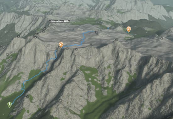 Das Schottmalhorn (2.045 m) spiegelt sich im Funtensee im Steinernen Meer, Nationalpark Berchtesgaden