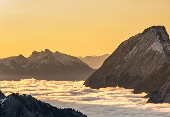 Sonnenaufgang im Gaistal in Tirol