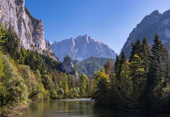 Skitouren im Nationalpark Gesäuse sind zwar eine meist schweißtreibende Angelgenheit, doch dafür wird man mit unberührter Natur entlohnt 