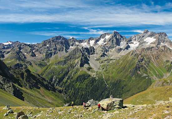 Gipfelkette am Kaunergrat im Pitztal
