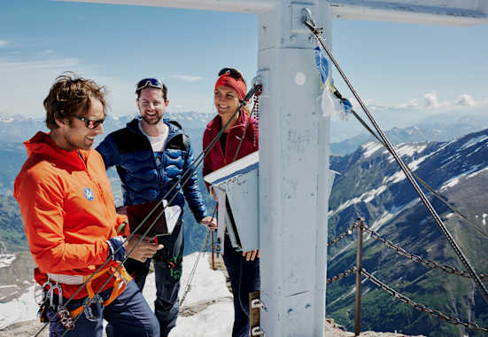 Bgersteiger am Gipfel des Kitzsteinhorns