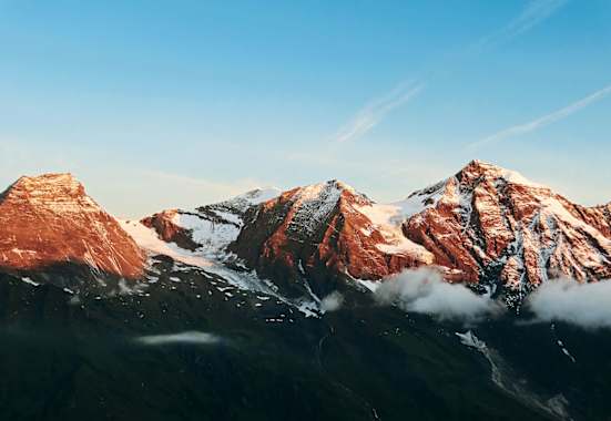 Natur-Erlebnisweg Ferleiten: Blick in die Glocknergruppe mit dem Großen Wiesbachhorn