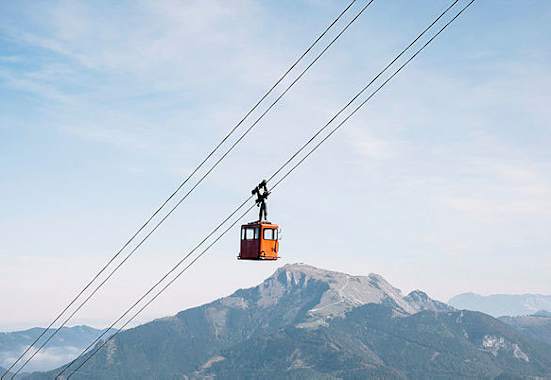 Salzkammergut: Gondel am Wolfgangsee