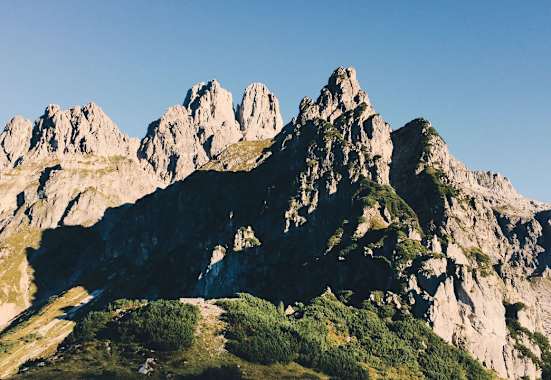 Dachsteingebirge: Gosaukamm an der Grenze von Salzburg zu Oberösterreich