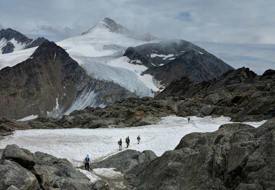 Similaun mit Bergsteiger