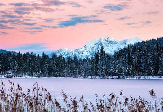 Bayern: Hintersee in Ramsau im Berchtesgadener Land