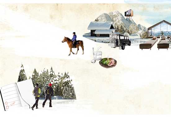 Illustration Bergwelten Mein Wochenende