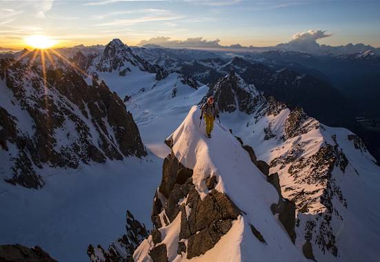 Sonnenuntergang am Eiger