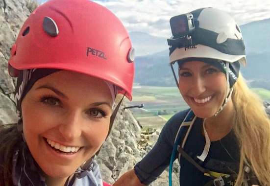 Maggy und Anja Klettersteige