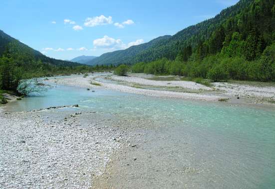 Die Isar im Bereich Wallgau-Krün bis Vorderiß