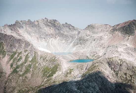 Die Kaltenbergseen unterhalb des Klatenbergs