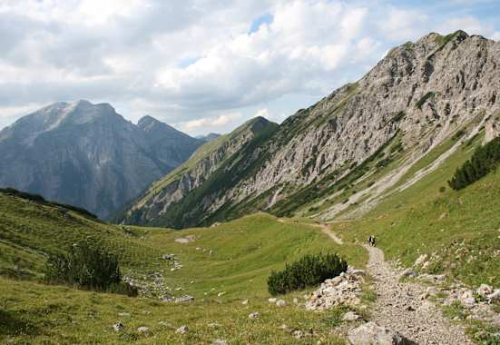 Etappe 10 des Adlerweges führt durch das Karwendel.