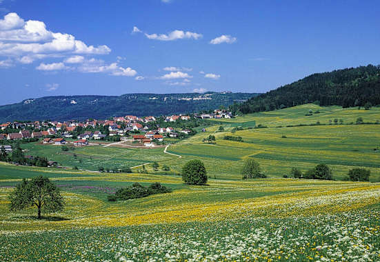 Klippeneck-Runde: Hausen ob Verena auf der Schwäbischen Alb in Baden-Württemberg
