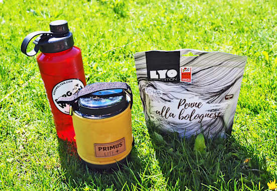 Campingausrüstung mit geringem Packmaß