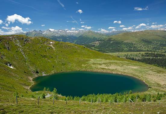 Der Laußnitzsee im Biosphärenpark Nockberge