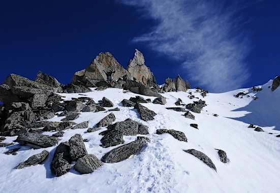 Grat: Lochberg in den Urner Alpen in der Schweiz