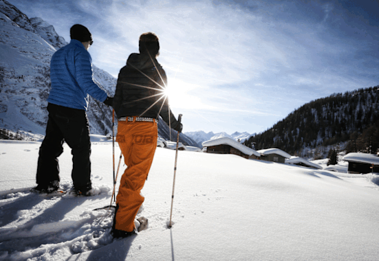 Mit Schneeschuhen unterwegs zur Anenlücke (2.800 m) im Lötschental