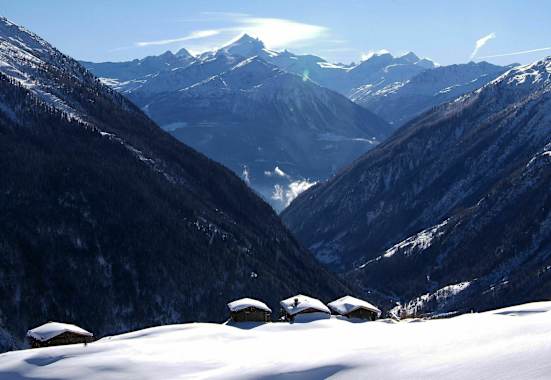 Oberwallis: Lötschental im Winter