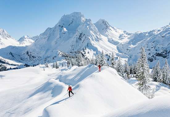 Traumhafte Winterlandschaft im Großen Walsertal