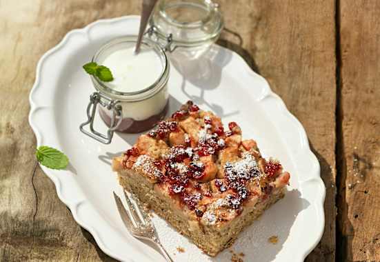 Heublumen Preiselbeer Kuchen