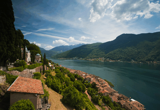 Der Kastanienweg rund um den Ort Lugano führt durch malerische Kastanienwälder und idyllische Dörfer