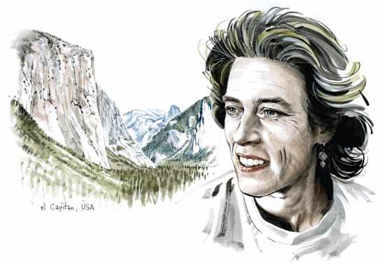 Lynn Hill und der El Capitan mit der „befreiten“ Nose